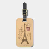 献立表のPostaleの荷物のラベル ラゲッジタグ (正面縦)