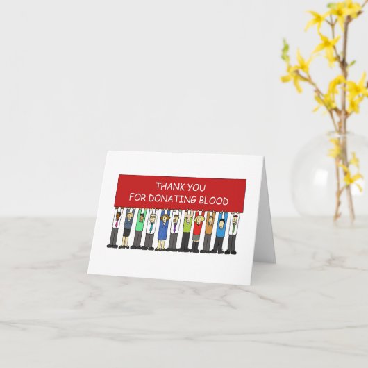 献血ありがとう カード (黄色い花)