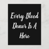 献血して救世主ヴィンテージレトロスタイルにする チラシ (裏面)