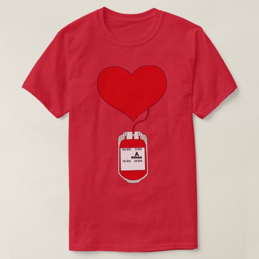 献血は愛の行為である Tシャツ (デザイン正面)