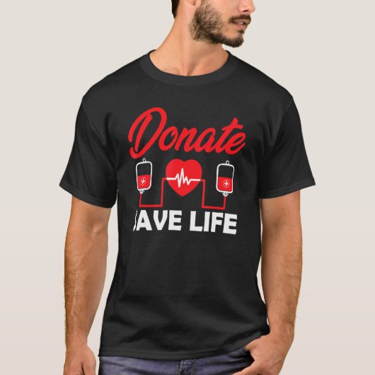献血キット献血救生活 Tシャツ (正面)