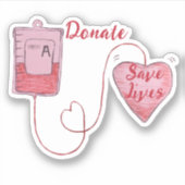 献血スケッチ シール (正面)