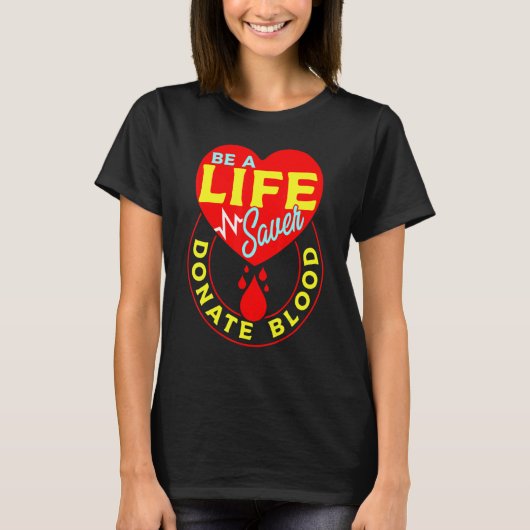 献血救者Aの献血 Tシャツ (正面)