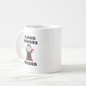 献血者が必要 コーヒーマグカップ (正面左)