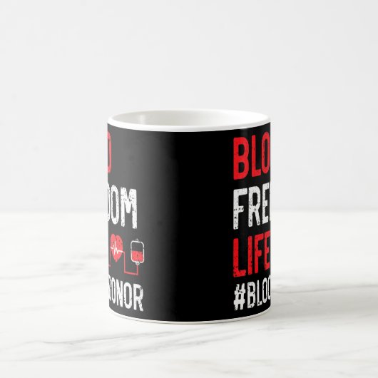 献血認識度血液供与体の静脈瘤 コーヒーマグカップ (中央)