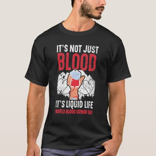 献血認識度血液供与体の静脈瘤 Tシャツ (正面)