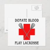 献血遊ラクロス ポストカード (正面/裏面)