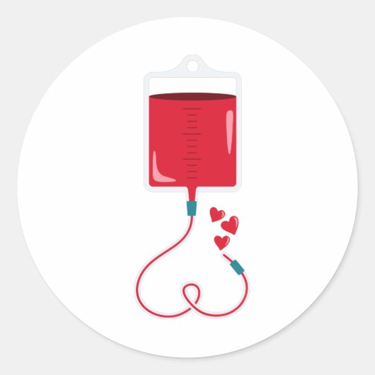 献血 ラウンドシール (正面)