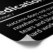 献身やる気を起こさせる引用文 ポスター (角)