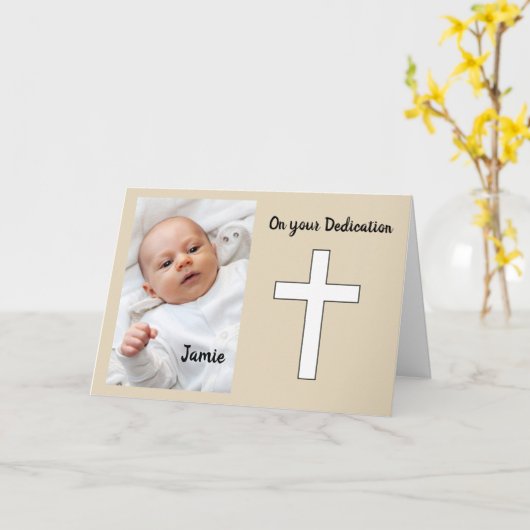 献身写真 カード (黄色い花)