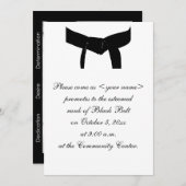 献身武術アーツブラックベルトテスト招待状 招待状 (正面/裏面)