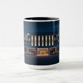 献身白熱［赤熱］光を放つ：夜間マグカップ病院 マグカップ (中央)