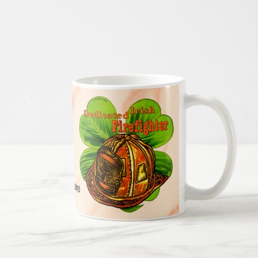 献身的なアイルランド人消防士マグカップ コーヒーマグカップ (右)