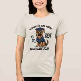 献身的なジャーマンシェパードの看護師RN 2026ノート トライブレンドTシャツ