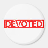 献身的な切手 マグネット (正面)