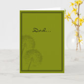 献身的な崇拝の父の日 カード (黄色い花)