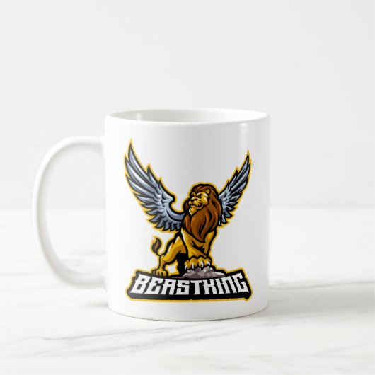 献身的な戦士 コーヒーマグカップ (左)