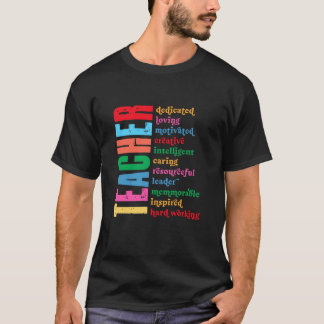 献身的な教師 愛情あふれる 創造力豊かな賢い Tシャツ