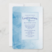 献身的な青の確認招待状 招待状 (正面)