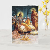 献身 – カード、あいさつ、メモ カード (黄色い花)