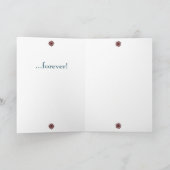 献身 – カード、あいさつ、メモ カード (内部)