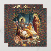 献身-カード、挨拶する招待 招待状 (正面/裏面)