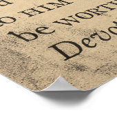 「献身」ヴィンテージジャーマンシェパード犬ポスター ポスター (角)