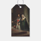献身（中世の騎士とその女性） ギフトタグ (正面)