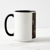 献身（中世の騎士とその女性） マグカップ (左)