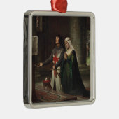 献身（中世の騎士とその女性） メタルオーナメント (右)