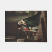 献身（中世の騎士と婦人） ドアマット (正面)