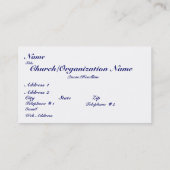 献身 名刺 (裏面)