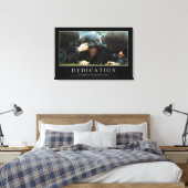 献身：感動的引用文 キャンバスプリント (インサイチュ (寝室))