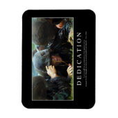 献身：感動的引用文 マグネット (縦)