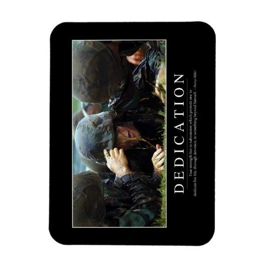 献身：感動的引用文 マグネット (縦)