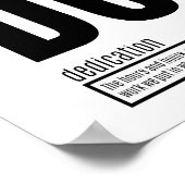 献身 – 成功の基本的要素 ポスター (角)