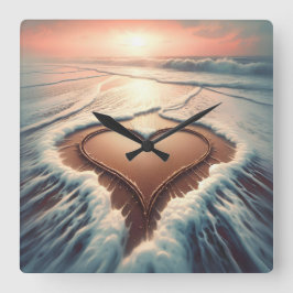 「猶予の時間」壁時計 スクエア壁時計