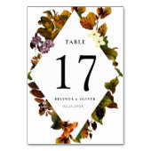 猶予ヴィンテージパーソナライズされた表番号カード テーブルナンバー (裏面)