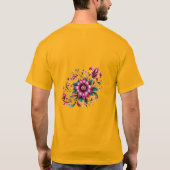 猶予花びら:フローラチャーム Tシャツ (裏面)