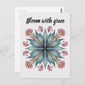 猶予開花:春フローラ ポストカード (正面/裏面)