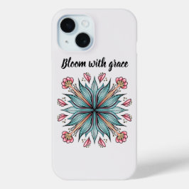 猶予開花:春フローラ iPhone 15ケース