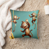 猿いけな科 クッション (ブランケット)