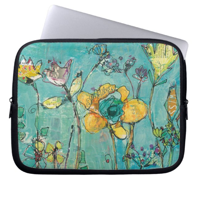 猿およびお母さん ラップトップスリーブ (正面)