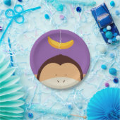 猿およびバナナ ペーパープレート (パーティー)