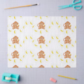 猿およびバナナ 薄葉紙 (クラフト)