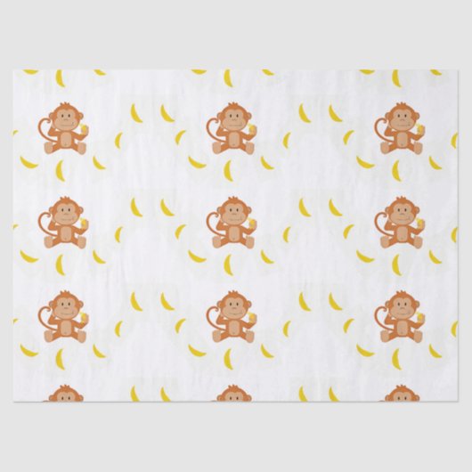 猿およびバナナ 薄葉紙 (正面)