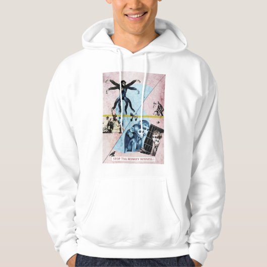 猿がストップ実験をする パーカ (正面)