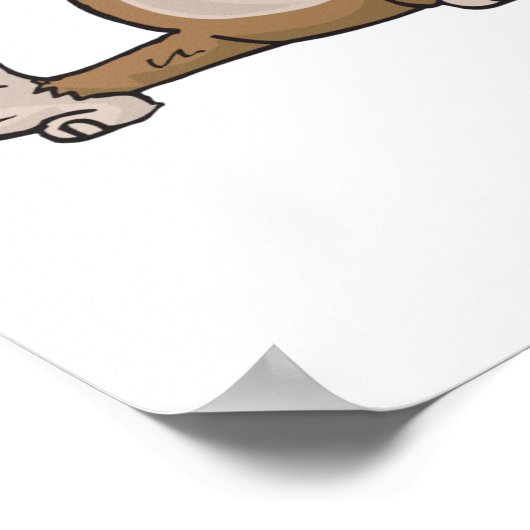 猿づくり顔 ポスター (角)