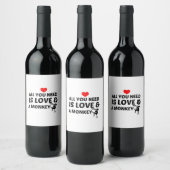 猿と愛 ワインラベル (ボトル)