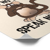 猿のおもしろいがない ポスター (角)